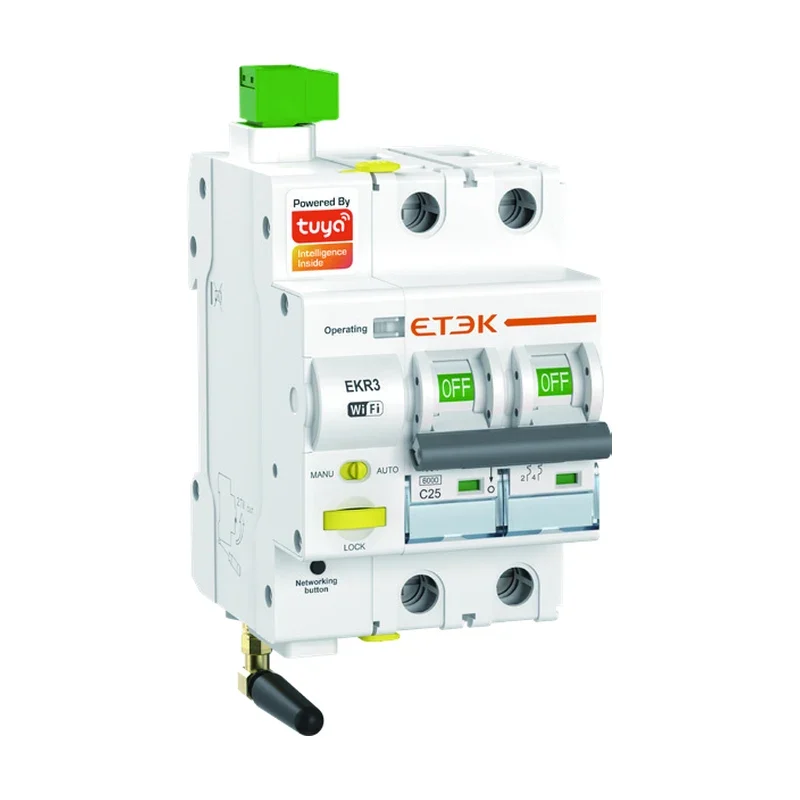 EKR3 WiFi smart MCB product photo white background