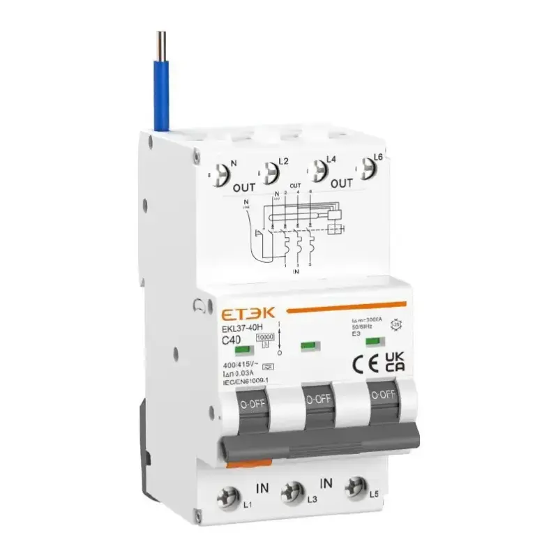 1 Unit = Dual Protection! The Ultimate Safety Solution for UK Power Distribution Systems with EKL37-40(H) RCBO