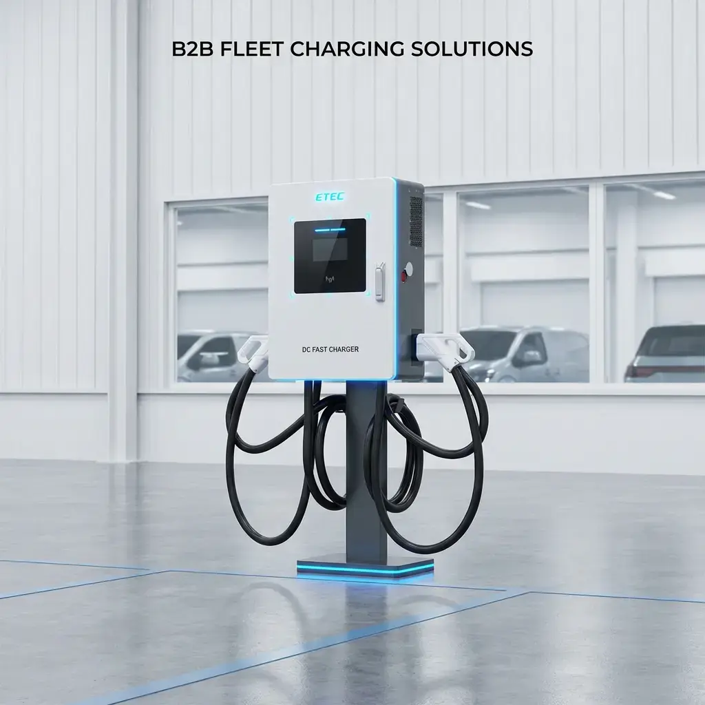 20-60kW compact DC fast EV charger guide cover (single gun vs dual guns)