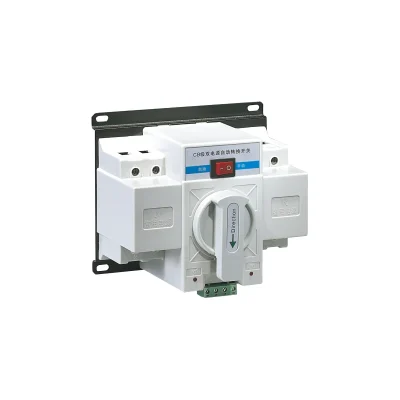 ETEK EKATS4-A Type dual power automatic transfer switch with rotary handle, N common and R standby breakers