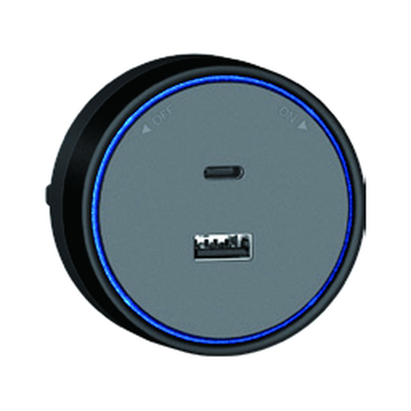 ED1 A+C USB charger grey