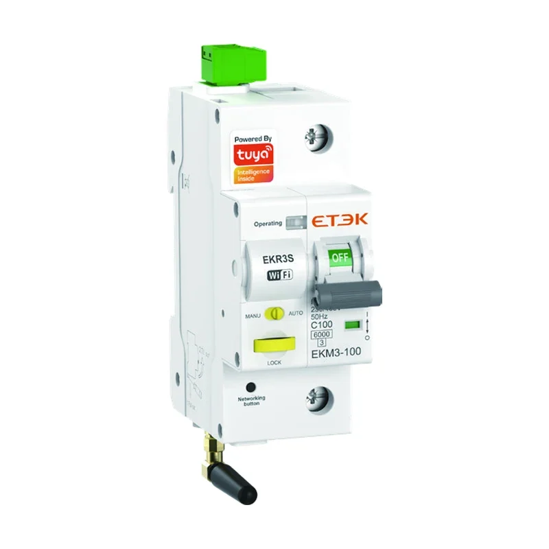 EKR3S series smart MCB WiFi version product photo white background