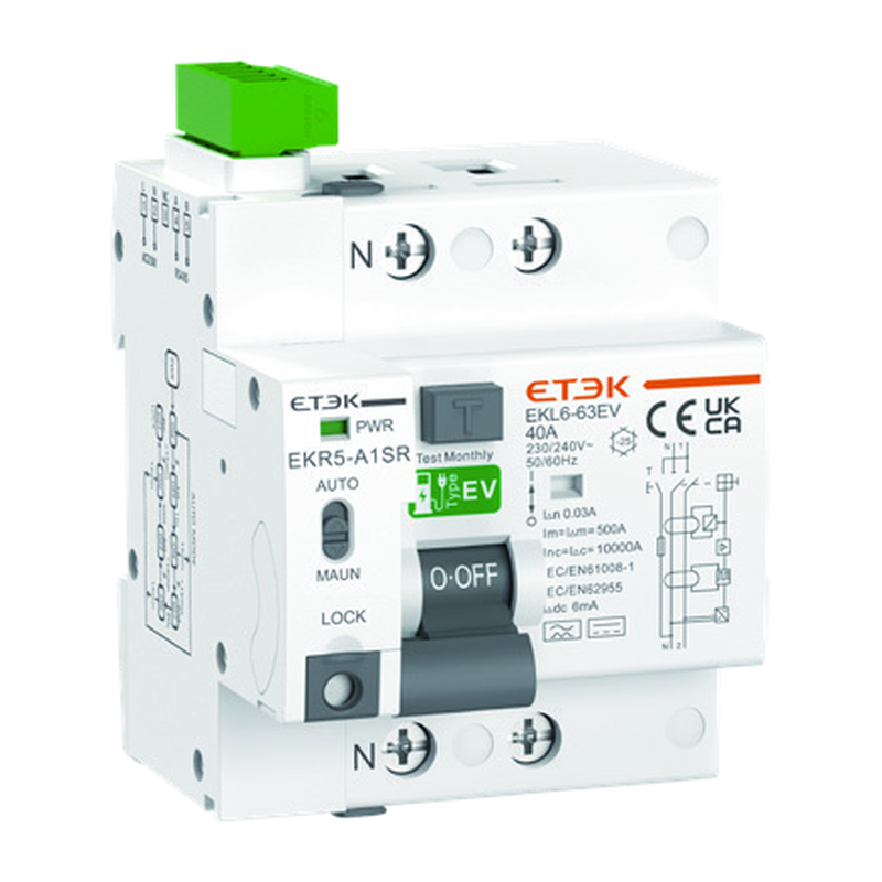 EKR5 matching RCCB EKL6-63EV product appearance white background