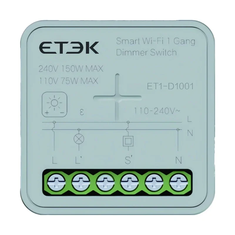 ET1 series smart switch module main product photo white background
