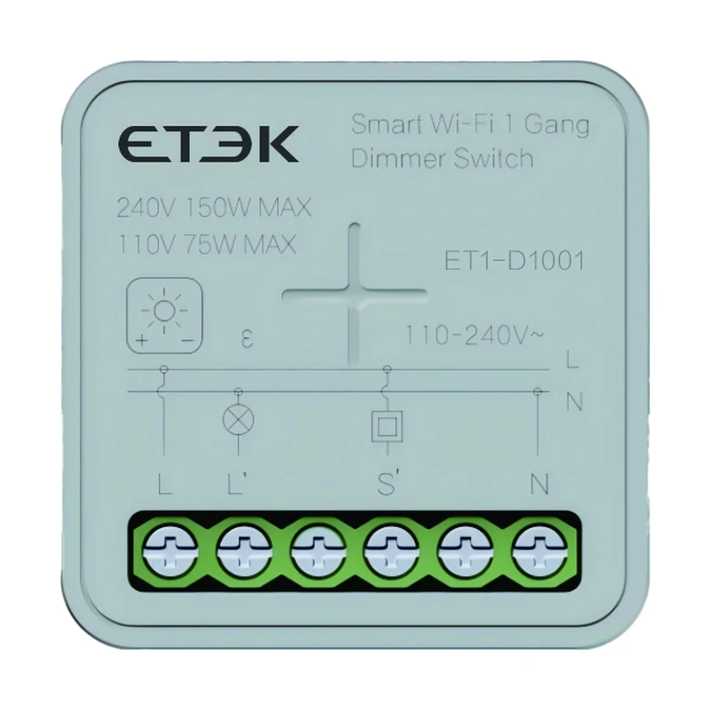 ET1 series smart switch module main product photo white background