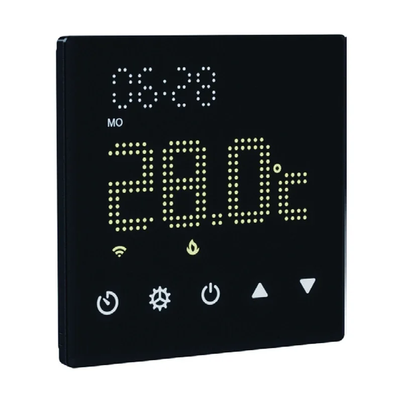 EW1 series 86 full-screen thermostat main product photo white background