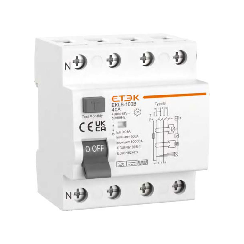 EKL6-100B 10kA Type B Residual Current Device