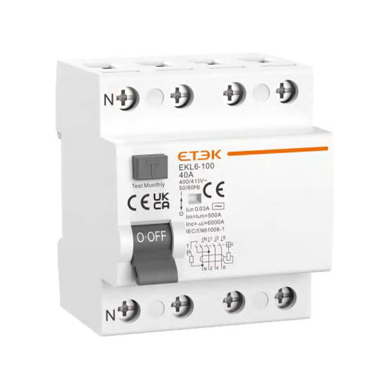 EKL6-100(H) 6kA 10kA RCCB Circuit Breaker