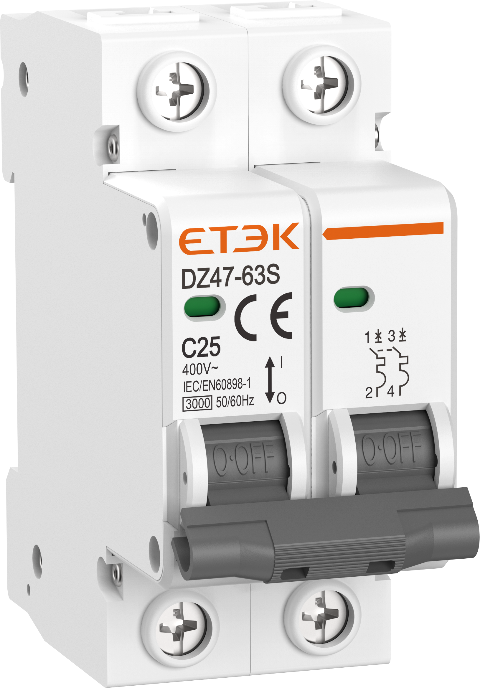 DZ47-63S disjuntor bipolar