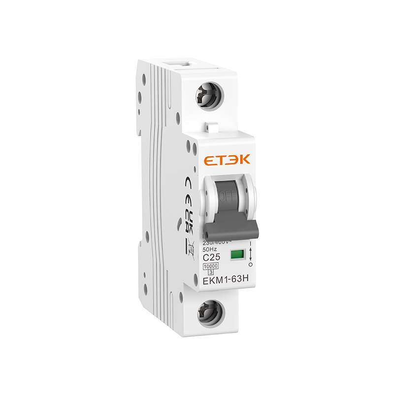 EKM1-63 6kA MCB 1P 25A C Curve IEC80898-1 Standard