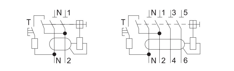ETEK RCCB EKL6-100(H) Circuit Diagram