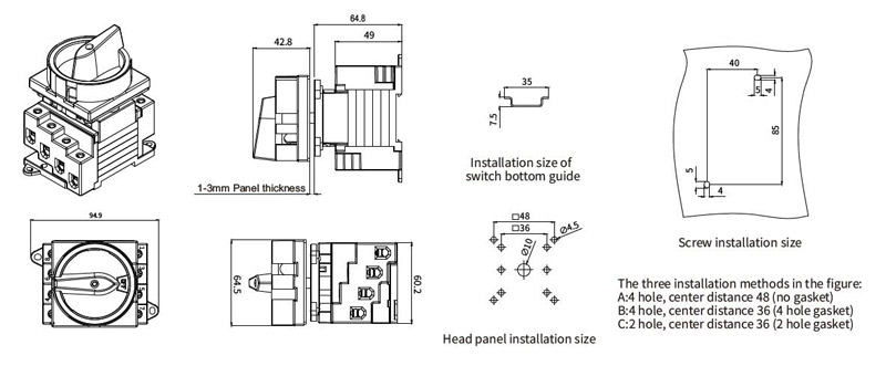 ekd6 pm32r enclosure dc isolator 10